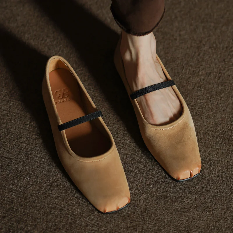 Spring Shoes Woman Retro Cowhide Ballet Flats Slip On Ladies Vintage Shoes Square Toe One Strap Ballets On Low Heel Basic Flats
Spring Shoes Woman Retro Cowhide Ballet Flats Slip On Ladies Vintage Shoes Square Toe One Strap Ballets On Low Heel Basic Flats