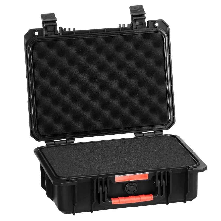 0.56 Cu.ft Weatherproof Hard Case with Handle Clips Padlock Holes PU Foam Protect Pistol Microphone and Camera Equipment
0.56 Cu.ft Weatherproof Hard Case with Handle Clips Padlock Holes PU Foam Protect Pistol Microphone and Camera Equipment