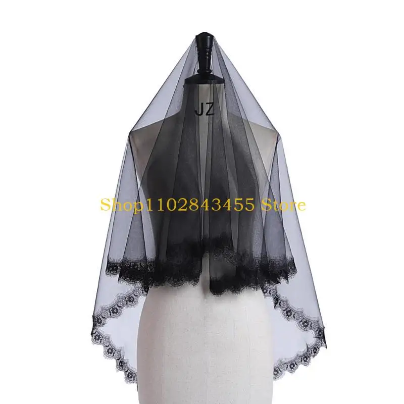 49MC Black Tulle Veil Halloween Celebration Bridal Cosplay Costume Veil Party Props
49MC Black Tulle Veil Halloween Celebration Bridal Cosplay Costume Veil Party Props