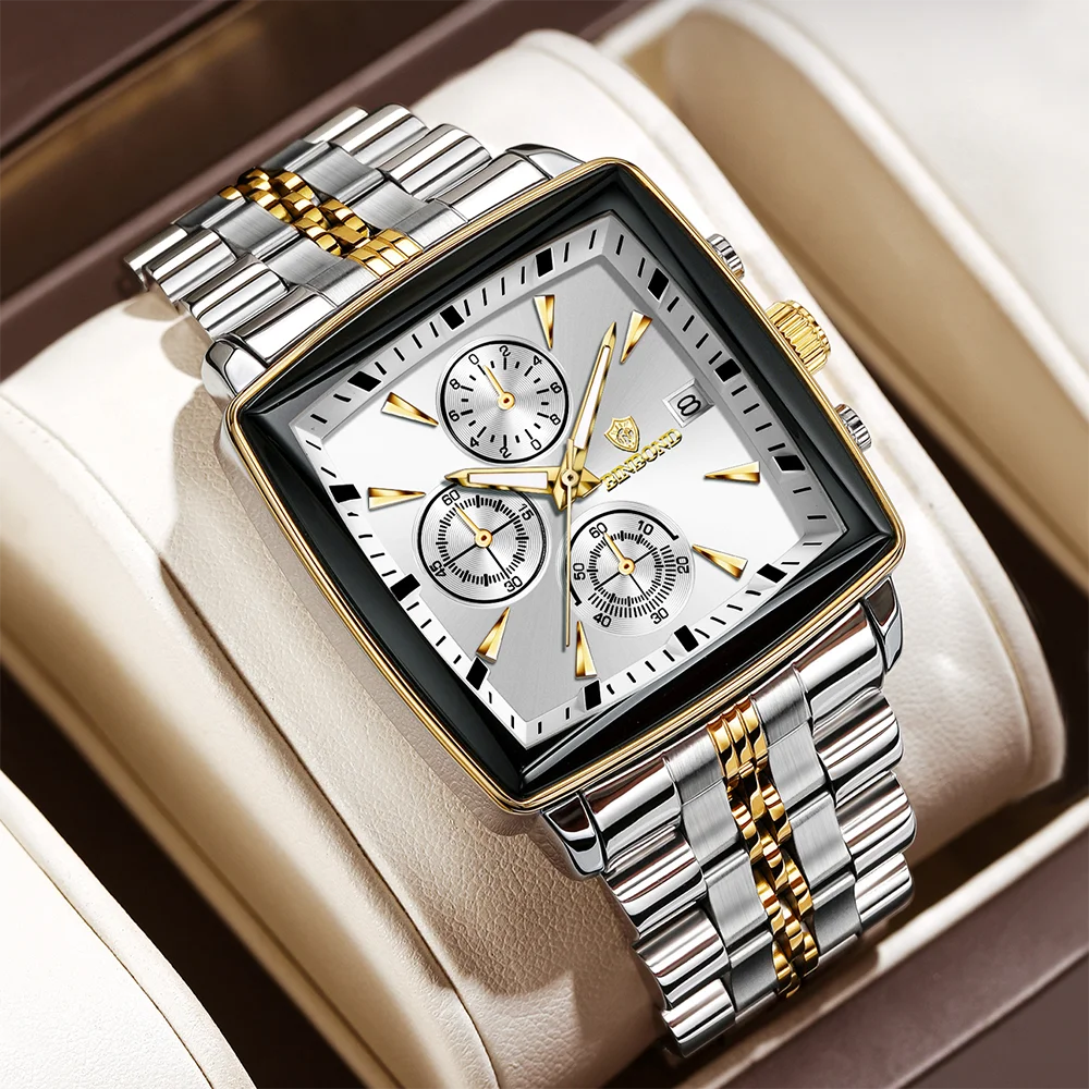 2025 новые модные мужские часы, светящийся водостойкий хронограф, мужские наручные часы с датой, квадратные кварцевые мужские часы из нержавеющей стали, Reloj
2025 новые модные мужские часы, светящийся водостойкий хронограф, мужские наручные часы с датой, квадратные кварцевые мужские часы из нержавеющей стали, Reloj