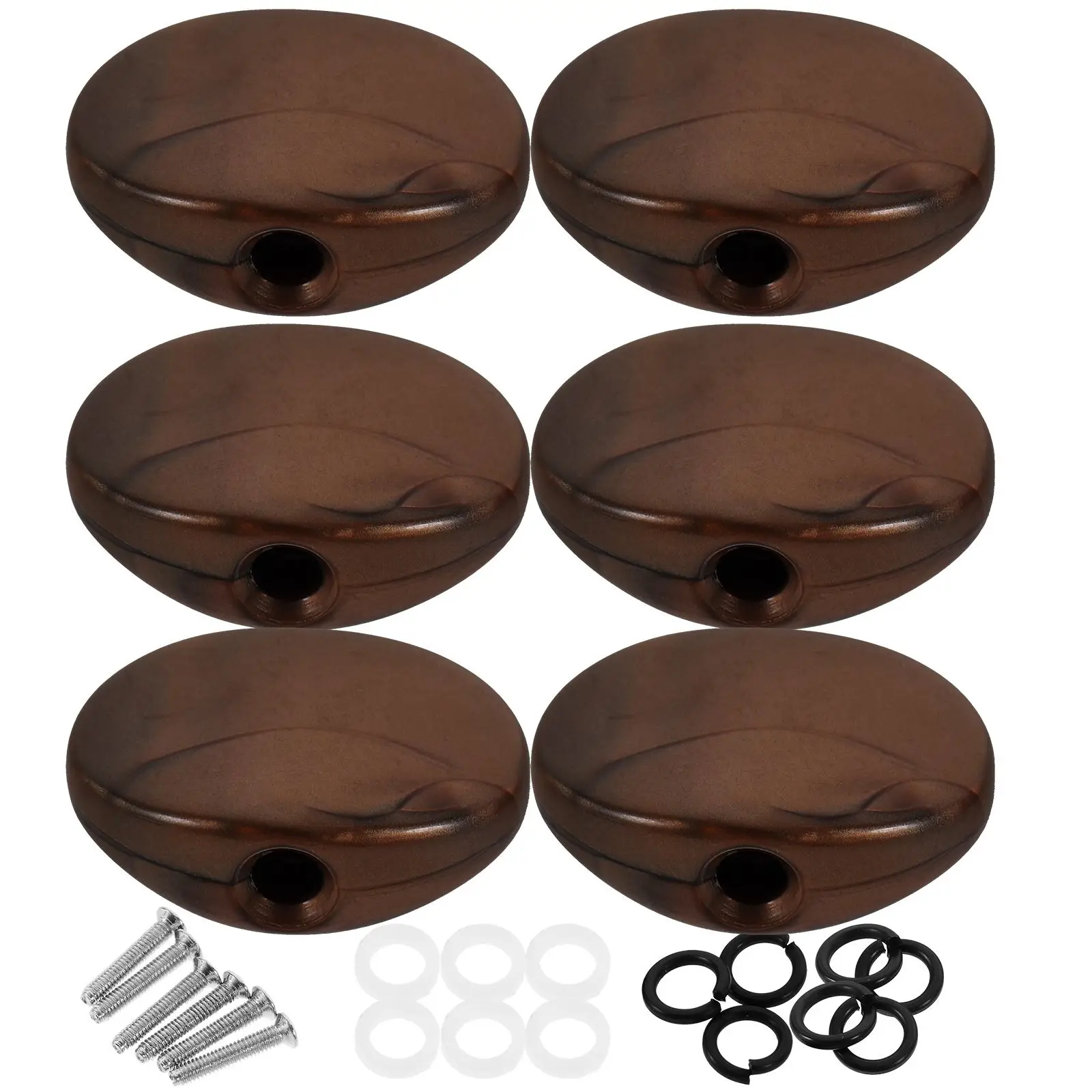 6 Pcs Guitar Tuning Peg Knobs Plastic Amber Color Replacement Parts for Acoustic Electric Guitars Includes Screws Washers
6 Pcs Guitar Tuning Peg Knobs Plastic Amber Color Replacement Parts for Acoustic Electric Guitars Includes Screws Washers