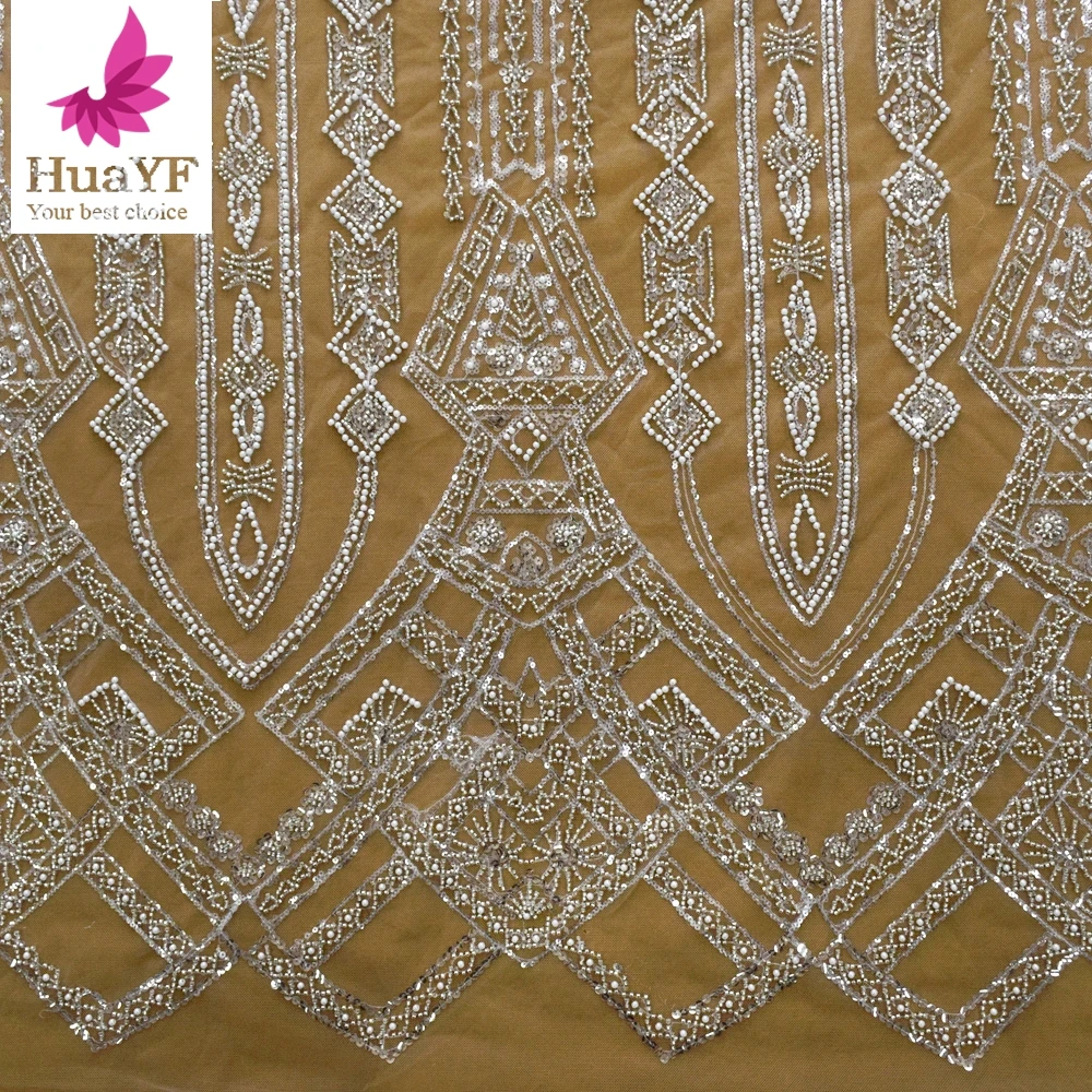 High-End Silver White Beaded Mesh Lace Fabric Embroidery French Wedding Dress Embroidered Applique Tulle 5 Yards HY1690-3
High-End Silver White Beaded Mesh Lace Fabric Embroidery French Wedding Dress Embroidered Applique Tulle 5 Yards HY1690-3