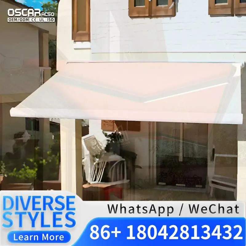 Retractable Folding Awning with Motorized Electric Function Remote Controlled Maximum 35m Projection for Patio Garden Balcony Ac
Retractable Folding Awning with Motorized Electric Function Remote Controlled Maximum 35m Projection for Patio Garden Balcony Ac