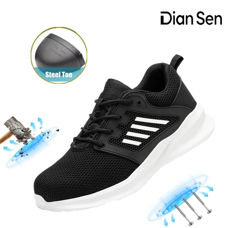Lightweight Safety Shoes Men Women Summer And Autumn Breathable Anti-smashing Anti-stab Steel Toe Cap Safety Work Shoes 36-46
Lightweight Safety Shoes Men Women Summer And Autumn Breathable Anti-smashing Anti-stab Steel Toe Cap Safety Work Shoes 36-46