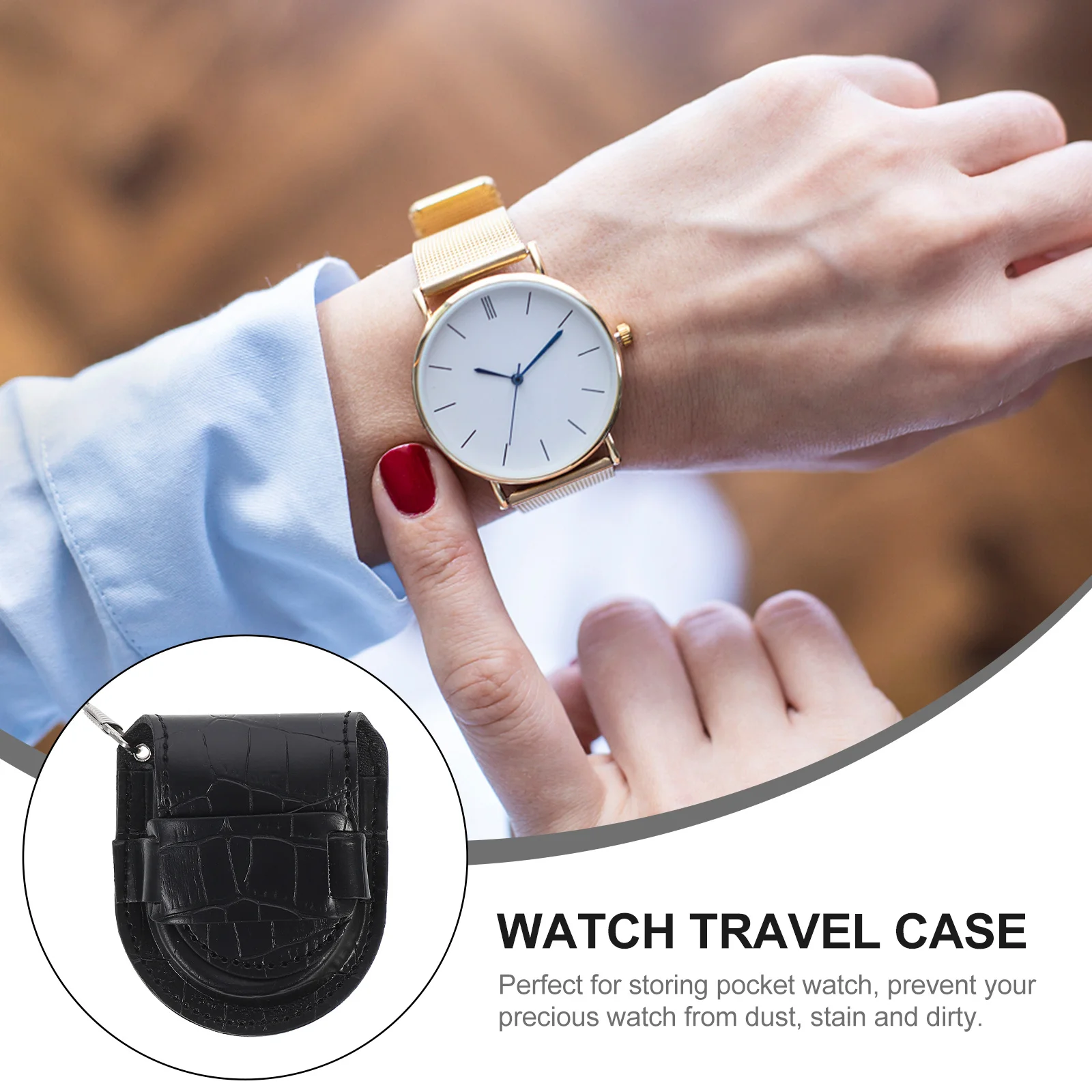 Bamboo Grain Pocket Watch Case Portable Protector Holder for Travel Storage Scratch Proof Dirt Resistant
Bamboo Grain Pocket Watch Case Portable Protector Holder for Travel Storage Scratch Proof Dirt Resistant