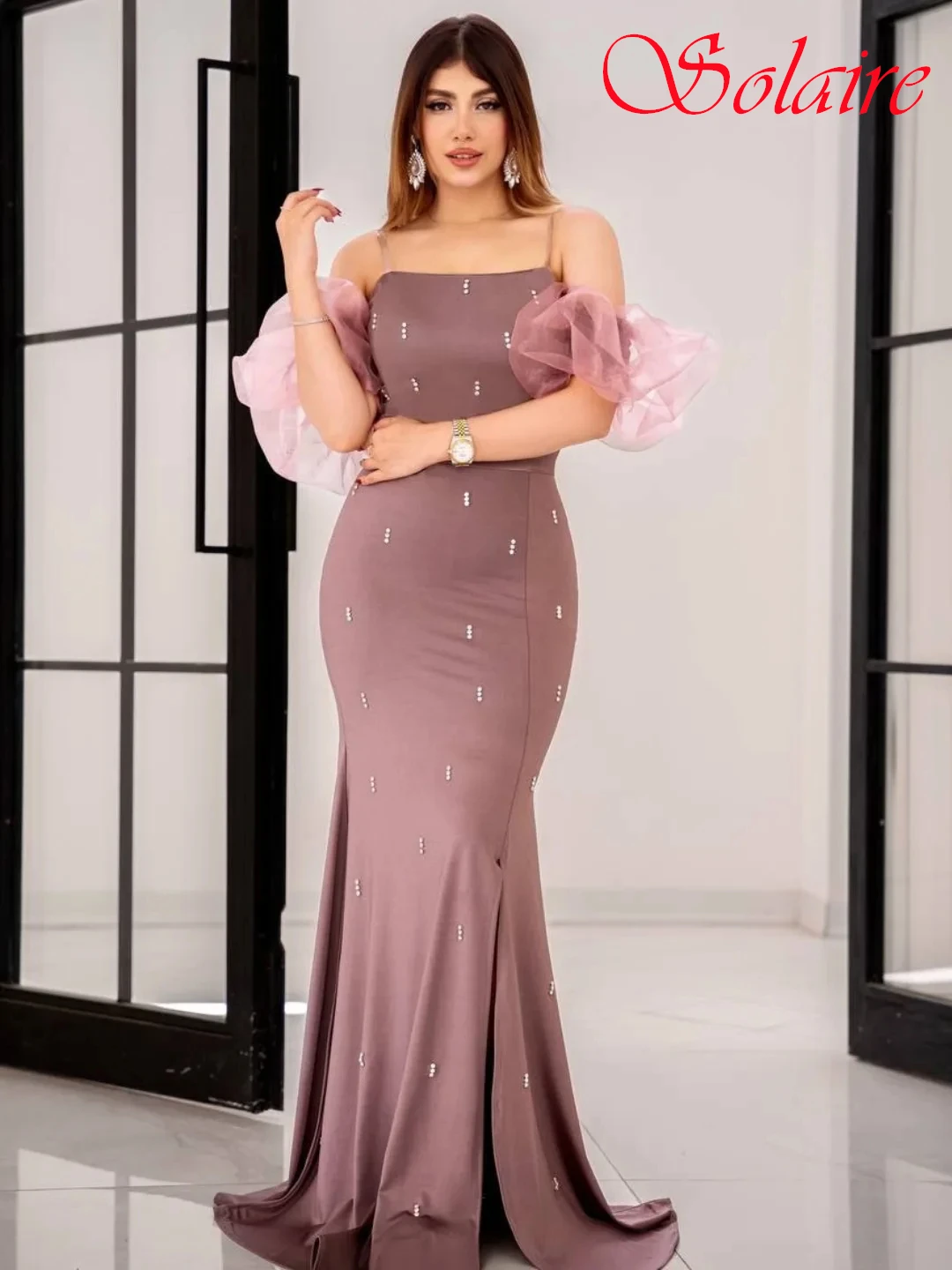Customized Mermaid Boat Neck Cap Sleeve Modern Classic Evening Dress Delicate High Quality Celebrity Gowns Fashion Prom Dress
Customized Mermaid Boat Neck Cap Sleeve Modern Classic Evening Dress Delicate High Quality Celebrity Gowns Fashion Prom Dress