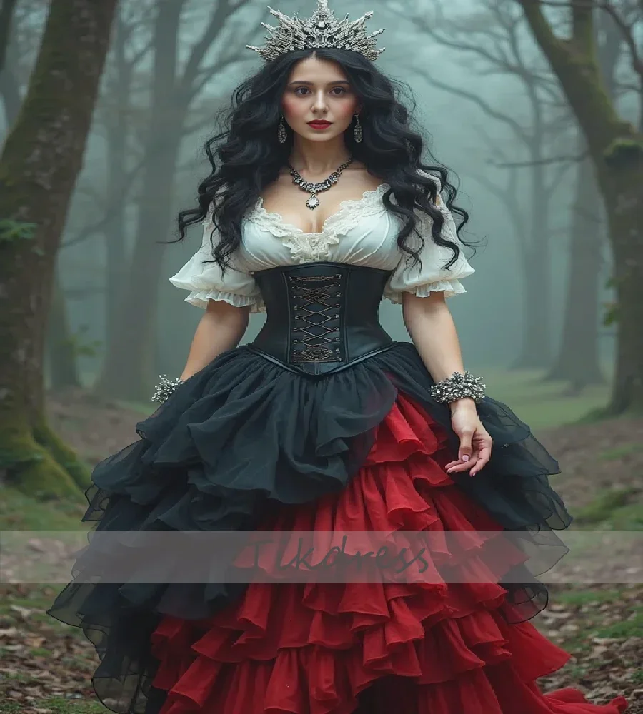 Романтическое вечернее платье вампира, черное с красным многоярусное средневековое платье для выпускного вечера 2025 года, костюм с коротким рукавом и v-образным вырезом, официальная вечеринка
Романтическое вечернее платье вампира, черное с красным многоярусное средневековое платье для выпускного вечера 2025 года, костюм с коротким рукавом и v-образным вырезом, официальная вечеринка