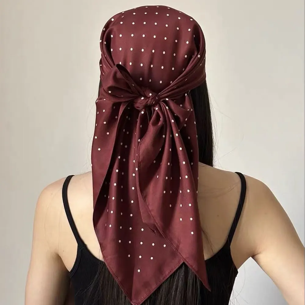 New Dot Print Square Scarf For Women Silk Shawl Neckerchief French Hair Bands Head Wraps Headband Foulard Satin Hijab Bandana
New Dot Print Square Scarf For Women Silk Shawl Neckerchief French Hair Bands Head Wraps Headband Foulard Satin Hijab Bandana