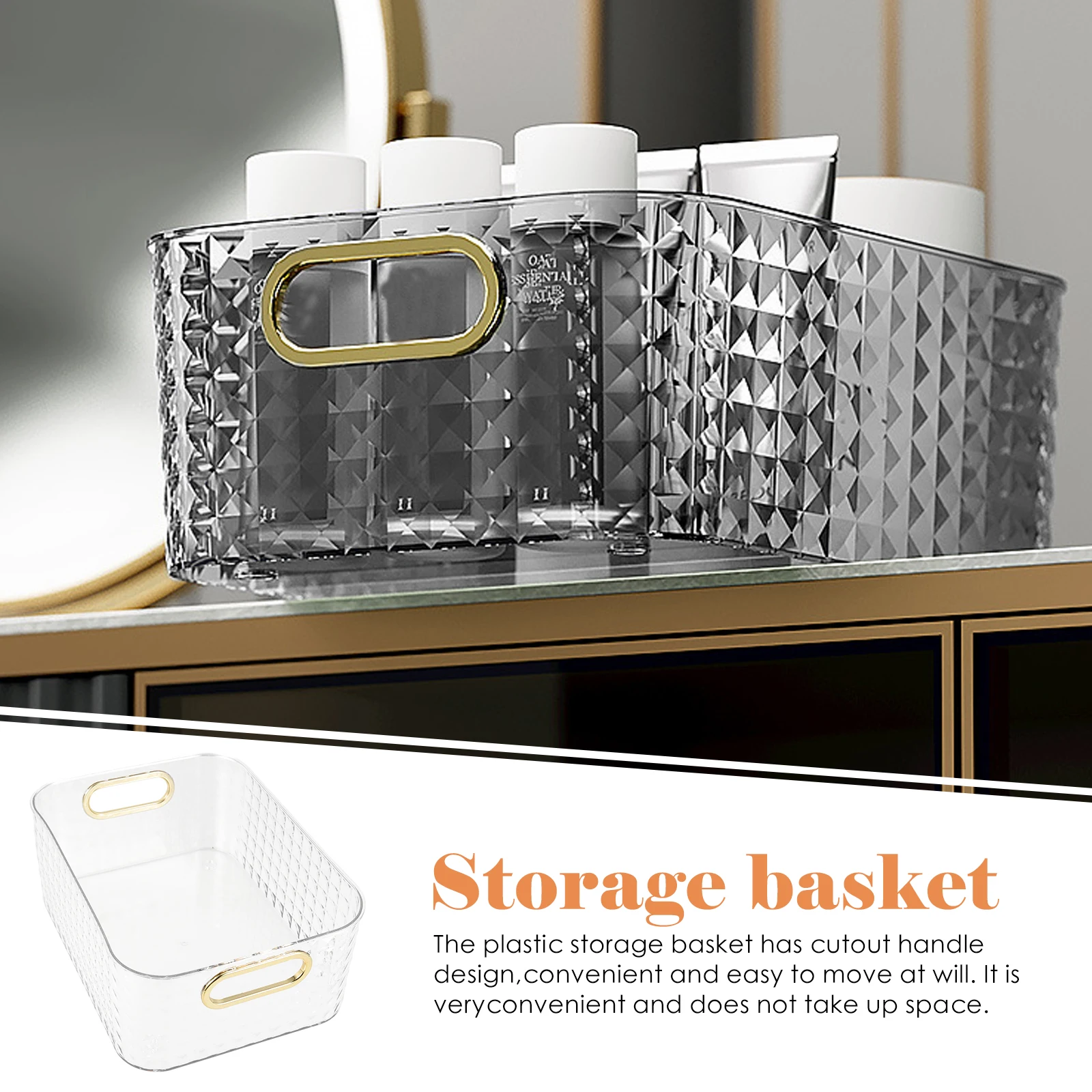 Diamond Pattern Storage Bins Large Capacity Stackable Lightweight Vanity Desk Desktop ganizer Snack Holder Makeup Basket Home
Diamond Pattern Storage Bins Large Capacity Stackable Lightweight Vanity Desk Desktop ganizer Snack Holder Makeup Basket Home