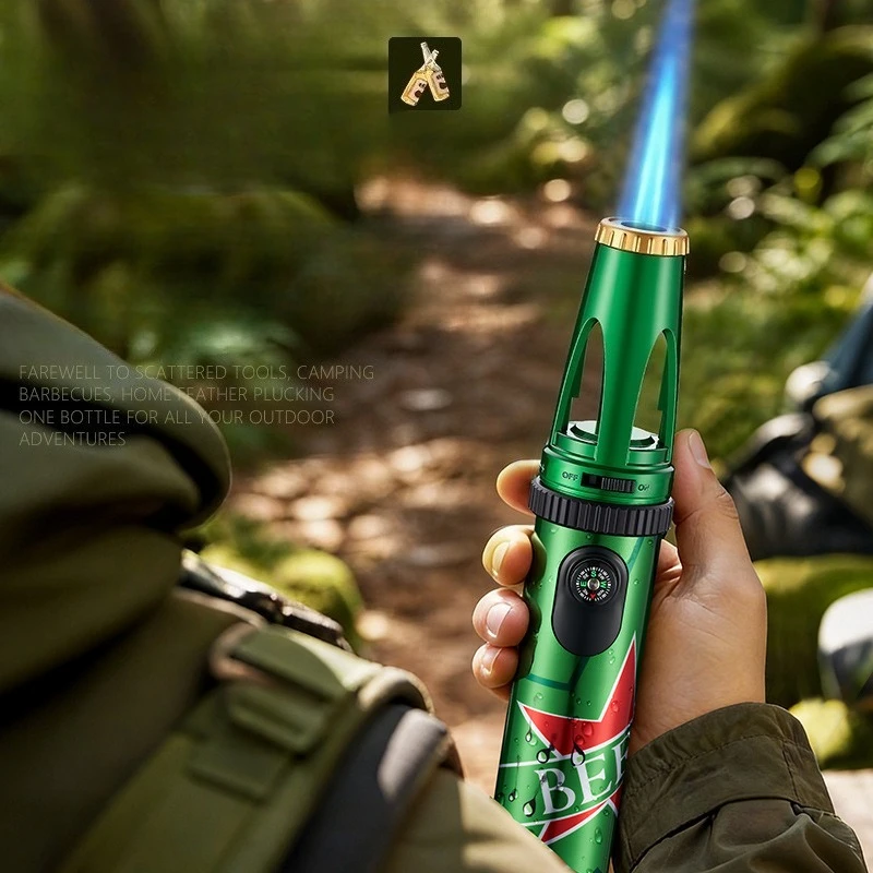Creative Beer Bottle Shape Powerful Firepower Metal Bottle Opener Windproof Outdoor Igniter 1300c Inflation Welding Gun Lighter
Creative Beer Bottle Shape Powerful Firepower Metal Bottle Opener Windproof Outdoor Igniter 1300c Inflation Welding Gun Lighter