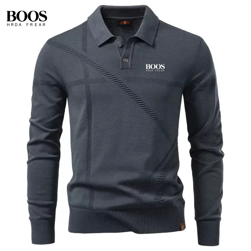 Autumn and winter men's high-quality knitted long sleeved polo shirt, new fashionable, casual, warm, breathable and versatile to
Autumn and winter men's high-quality knitted long sleeved polo shirt, new fashionable, casual, warm, breathable and versatile to