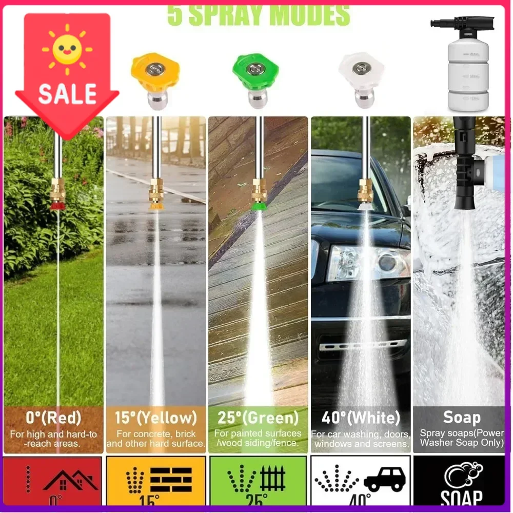 Горячая распродажа: Электрическая мойка высокого давления 4800 PSI - мощная мойка 4.0 GPM с 33-футовым шлангом, 4 насадками и бутылкой для моющего средства для автомобиля
Горячая распродажа: Электрическая мойка высокого давления 4800 PSI - мощная мойка 4.0 GPM с 33-футовым шлангом, 4 насадками и бутылкой для моющего средства для автомобиля