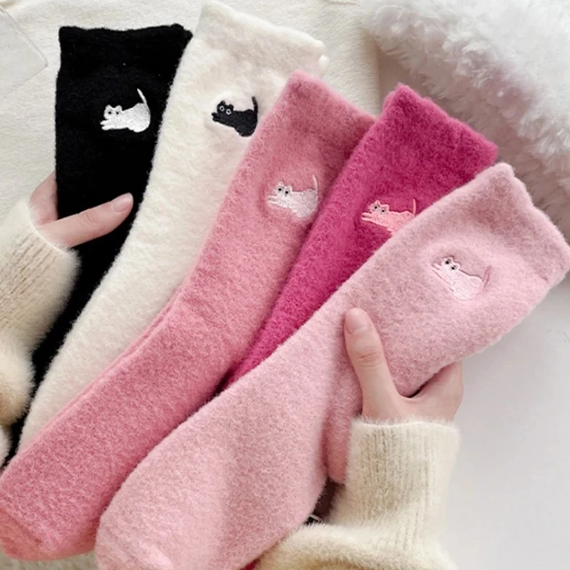 1/3Pairs Premium Feel Cute Cat Cozy Hairy Mink Velvet Socks Autumn Winter Hosiery Thickened Plush Warm Sleep Home Fluffy Socks
1/3Pairs Premium Feel Cute Cat Cozy Hairy Mink Velvet Socks Autumn Winter Hosiery Thickened Plush Warm Sleep Home Fluffy Socks