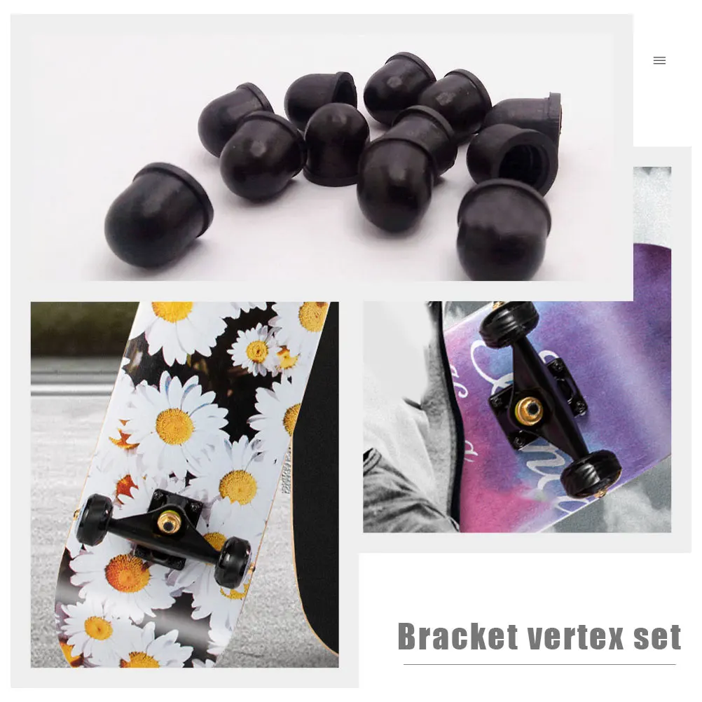 12pcs Skateboard Pivot Cups 12mm 16mm 18mm Trucks Accessories Wear Resistant PU Material Shock Absorber Safe Sliding
12pcs Skateboard Pivot Cups 12mm 16mm 18mm Trucks Accessories Wear Resistant PU Material Shock Absorber Safe Sliding