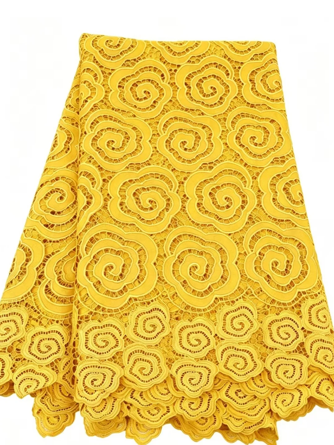 Nigerian Cord Guipure Lace Fabric High Quality 5 Yards Knitted Water Soluble African Lace Fabric Wedding Dress for Sewing
Nigerian Cord Guipure Lace Fabric High Quality 5 Yards Knitted Water Soluble African Lace Fabric Wedding Dress for Sewing