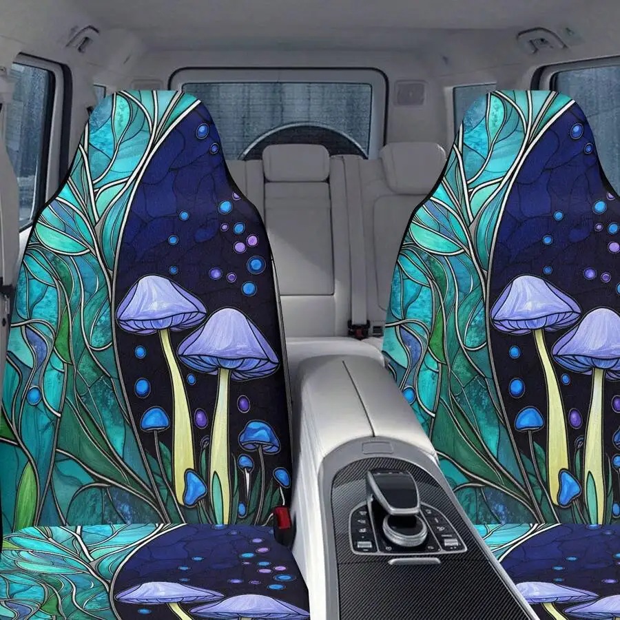 2-Piece Car Seat Cover Set Blue Mushroom Leaf Pattern Universal Non-Polyester Fabric
2-Piece Car Seat Cover Set Blue Mushroom Leaf Pattern Universal Non-Polyester Fabric