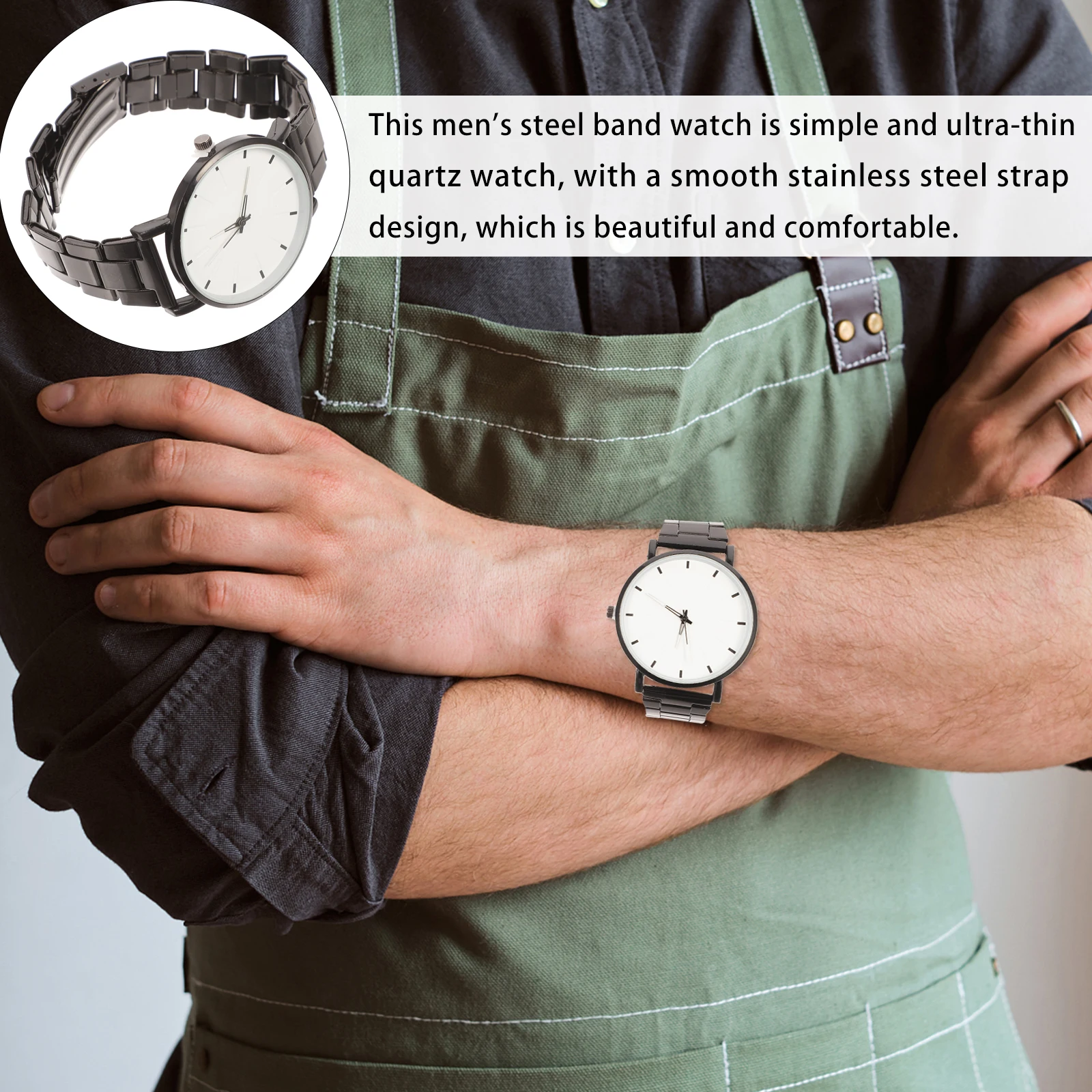 Men's Watch Wrist Watches for Man Unique Mens Metal Male Stainless Steel Quartz
Men's Watch Wrist Watches for Man Unique Mens Metal Male Stainless Steel Quartz