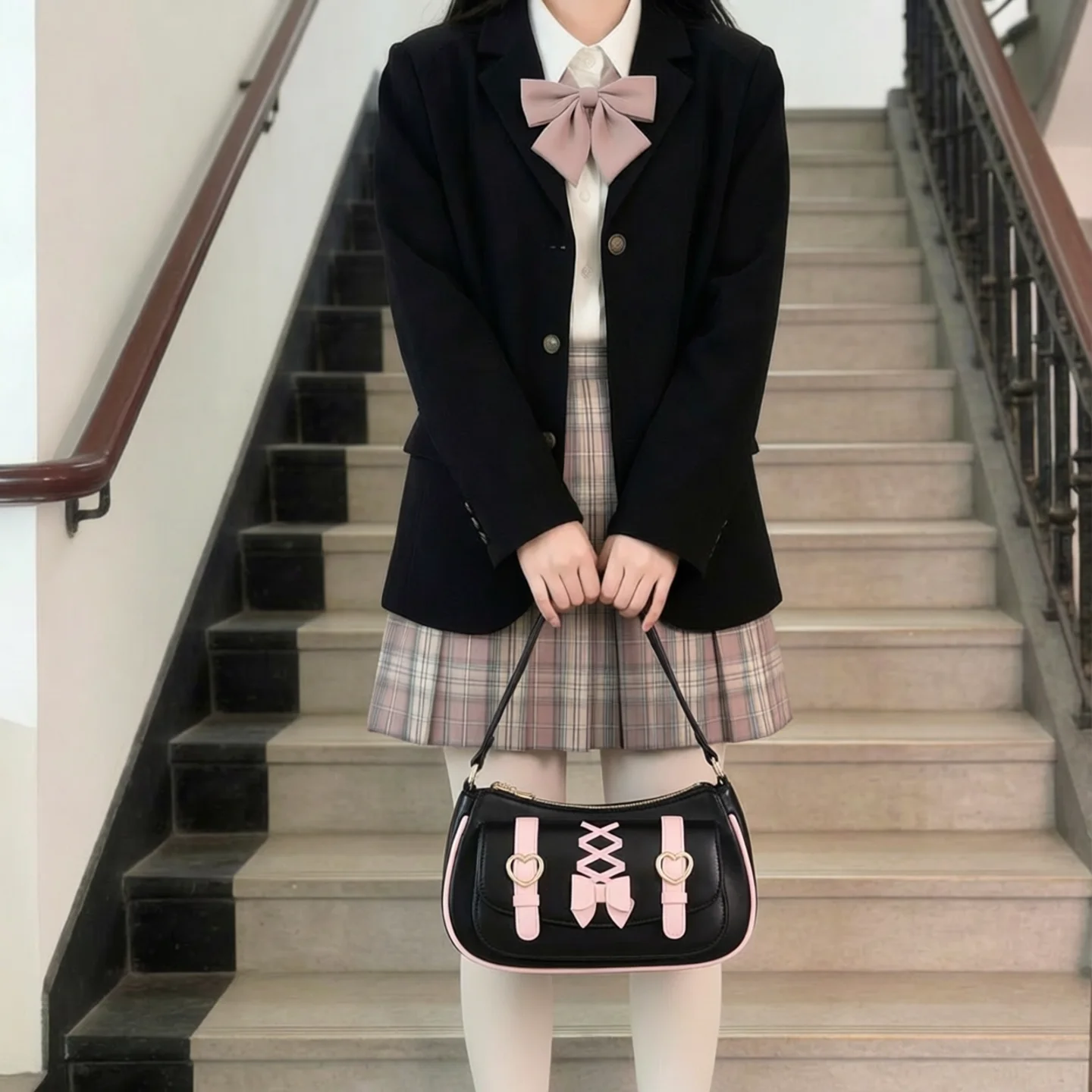 Japanese Original Girl Wind Sweet and Cute Lo Messenger Bag Female Bow Organ Lolita Messenger Women's Bag Jk Uniform Bags
Japanese Original Girl Wind Sweet and Cute Lo Messenger Bag Female Bow Organ Lolita Messenger Women's Bag Jk Uniform Bags