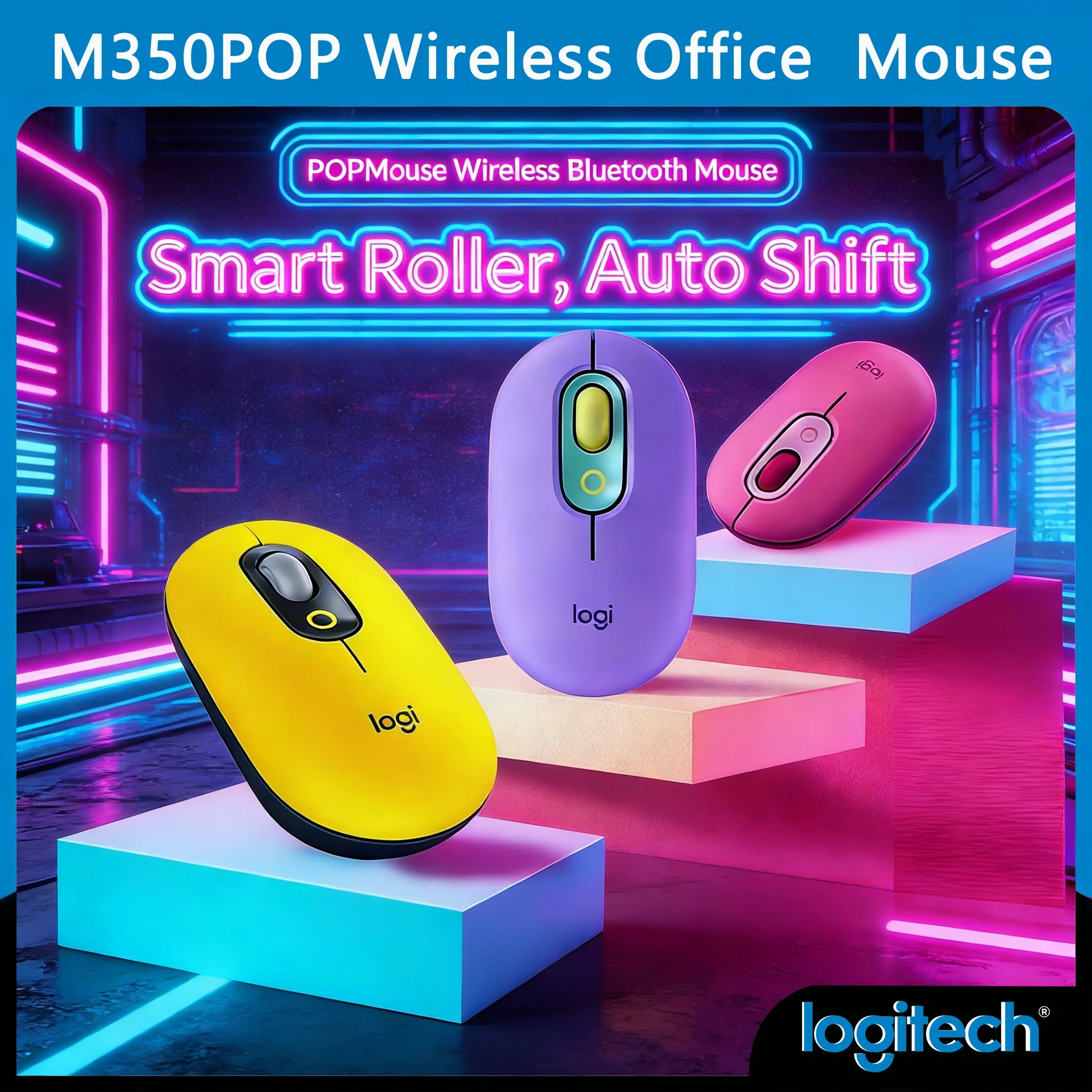 Logitech M305POP Aesthetic Optical Mouse Lightweight & Fashionable
Logitech M305POP Aesthetic Optical Mouse Lightweight & Fashionable