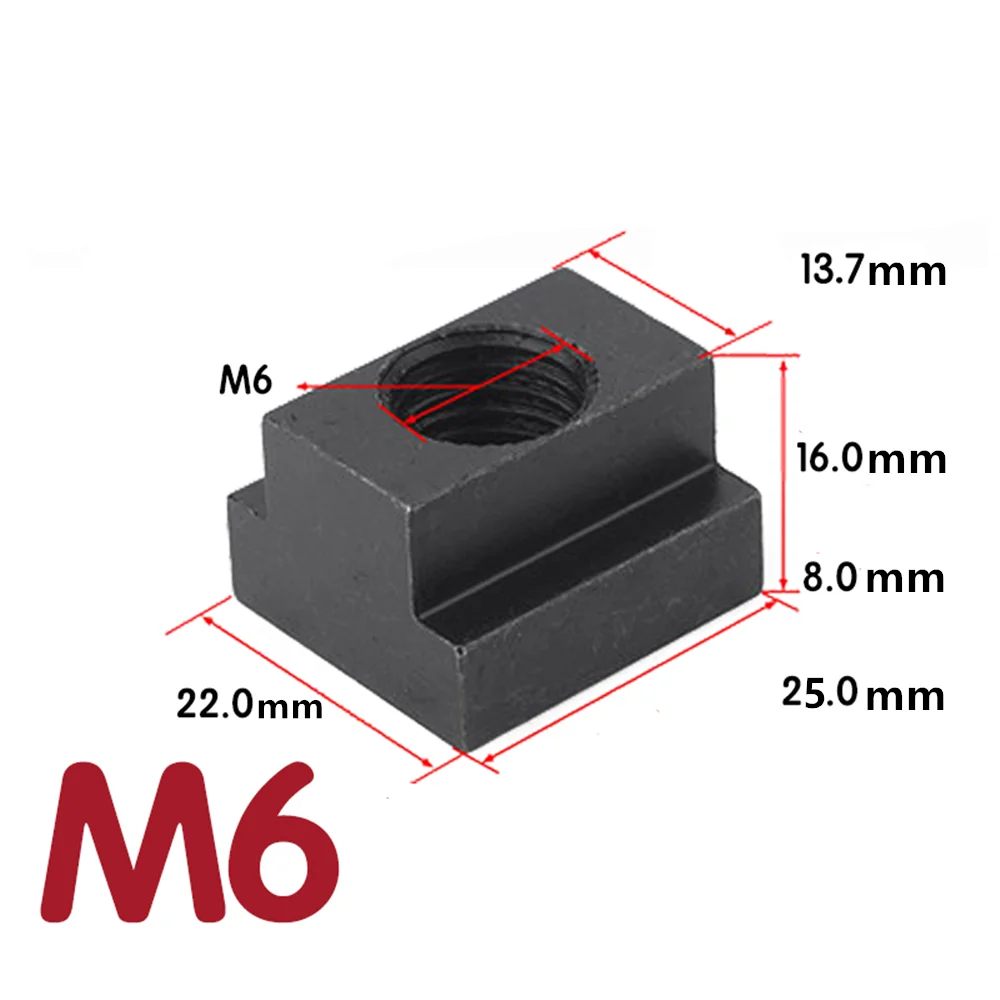 10pcs 25x22x16mm Carbon Steel M6 T-Slot Nut Clamping Table Slot Milling T Equal Tee Sliding Nut Block Slot
10pcs 25x22x16mm Carbon Steel M6 T-Slot Nut Clamping Table Slot Milling T Equal Tee Sliding Nut Block Slot