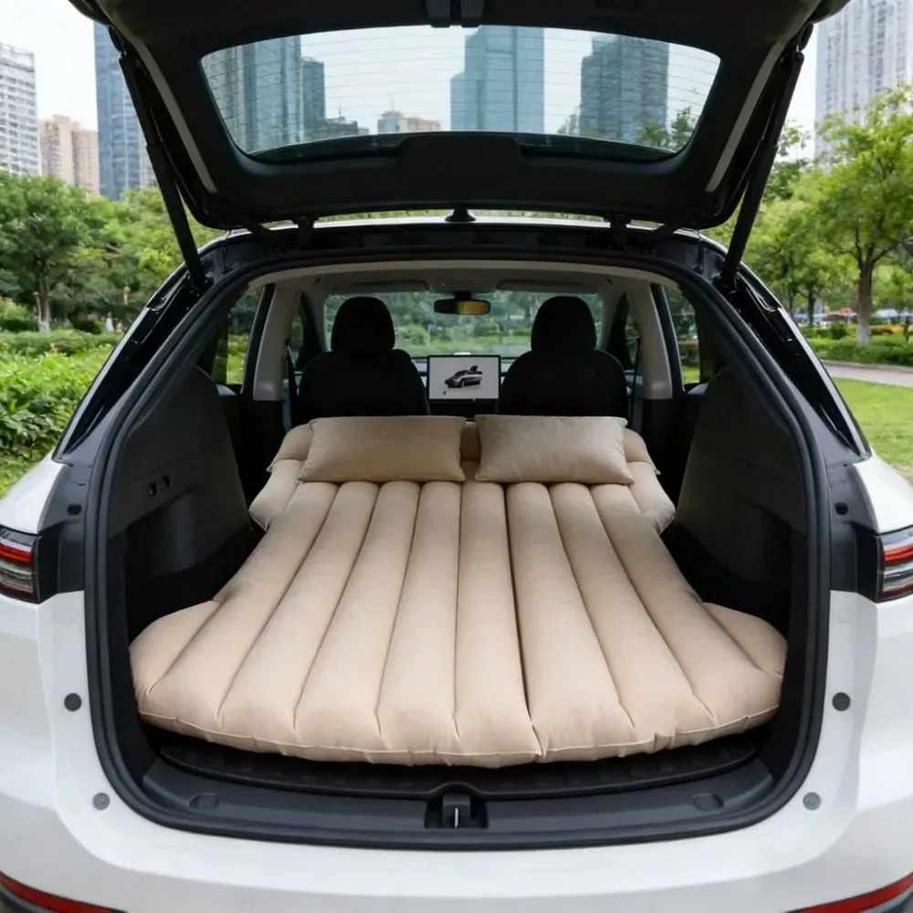 Inflatable Mattress For Tesla SUV, High Elasticity Leakproof Car Sleeping Pad With Zoned Support, Ergonomic Rear Seat Trunk Cam
Inflatable Mattress For Tesla SUV, High Elasticity Leakproof Car Sleeping Pad With Zoned Support, Ergonomic Rear Seat Trunk Cam