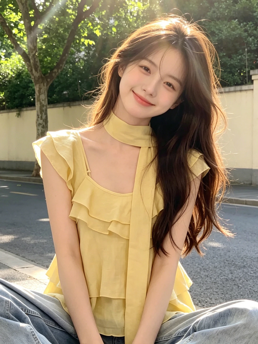 Sweet Style Yellow Ruffle Sleeve Square Collar Women's Shirt Summer Beautiful Holiday Wind Blouse Loose Fit Breathable Skin-F...
Sweet Style Yellow Ruffle Sleeve Square Collar Women's Shirt Summer Beautiful Holiday Wind Blouse Loose Fit Breathable Skin-F...