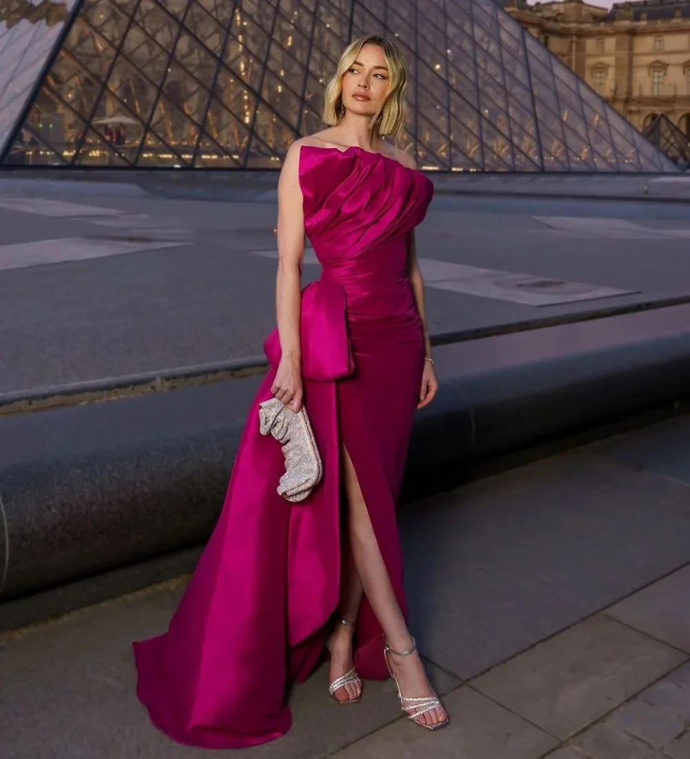 Customized Formal Pleat Bow Straight Strapless Long Dresses Bespoke Occasion Dresses Chinese Style Classic
Customized Formal Pleat Bow Straight Strapless Long Dresses Bespoke Occasion Dresses Chinese Style Classic