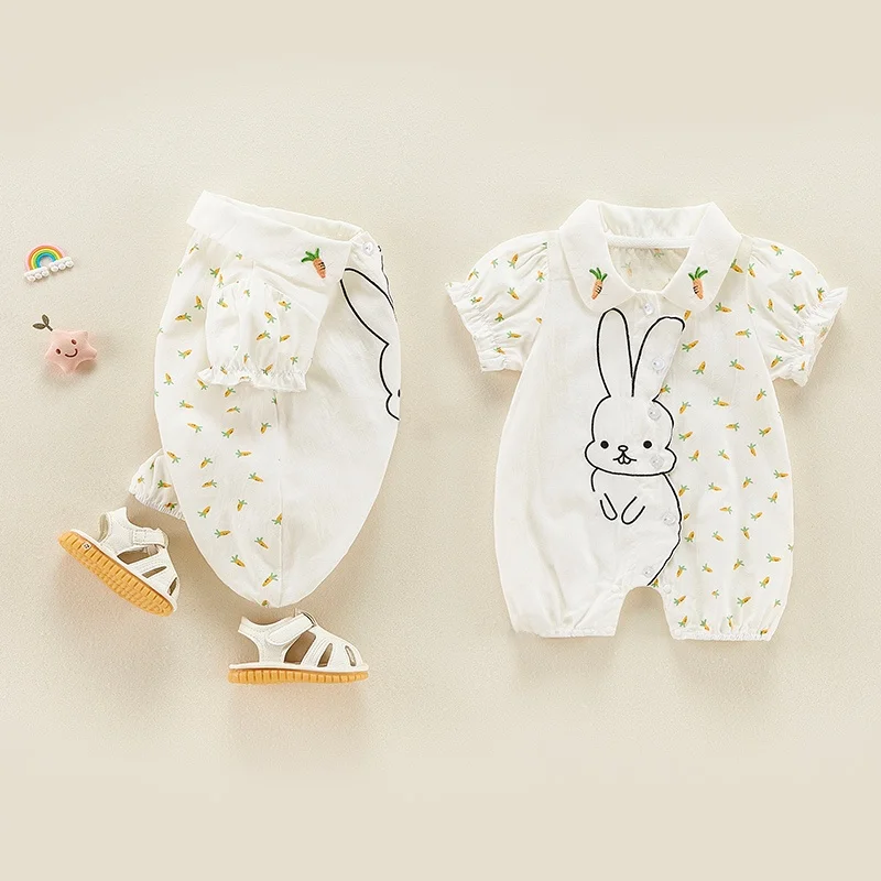 Cute Cartoon ort Sve Onesie for Infants And Toddlers 36 Months Old Faionable Summer Outfit High Waist Cotton Pants
Cute Cartoon ort Sve Onesie for Infants And Toddlers 36 Months Old Faionable Summer Outfit High Waist Cotton Pants