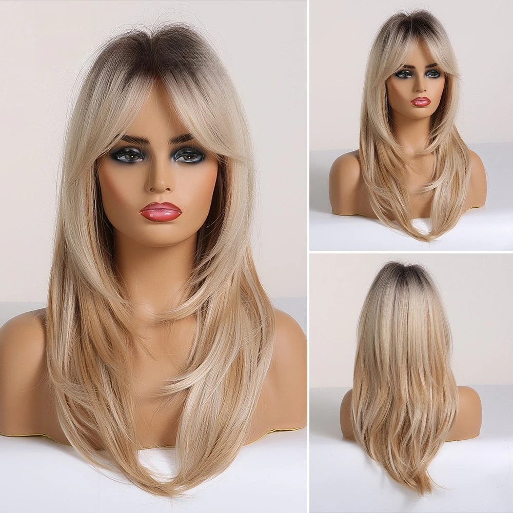 Eight-character bangs synthetic wig, medium-length textured straight hair, European and American intellectual style women's wig
Eight-character bangs synthetic wig, medium-length textured straight hair, European and American intellectual style women's wig