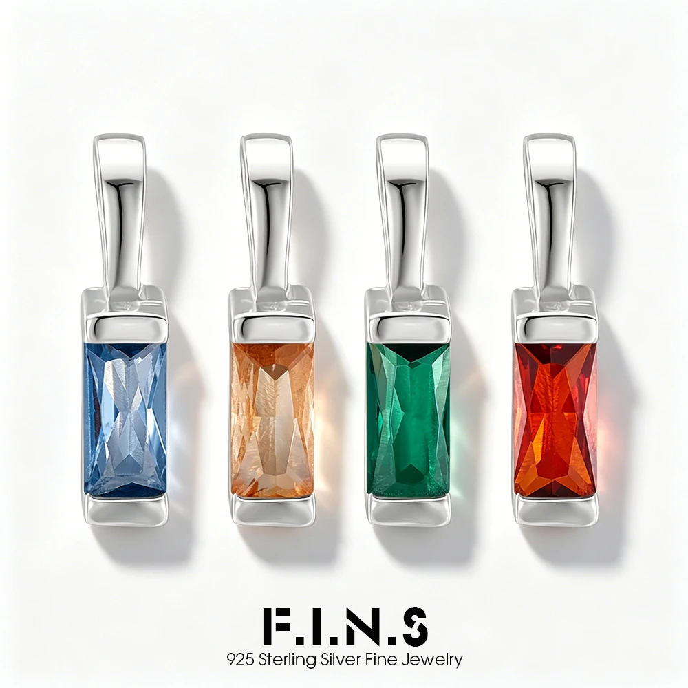 F.I.N.S Solid S925 Sterling Silver Rectangular Cubic Zirconia Pendant Versatile Geometric DIY Charms Women Girl Accessories
F.I.N.S Solid S925 Sterling Silver Rectangular Cubic Zirconia Pendant Versatile Geometric DIY Charms Women Girl Accessories