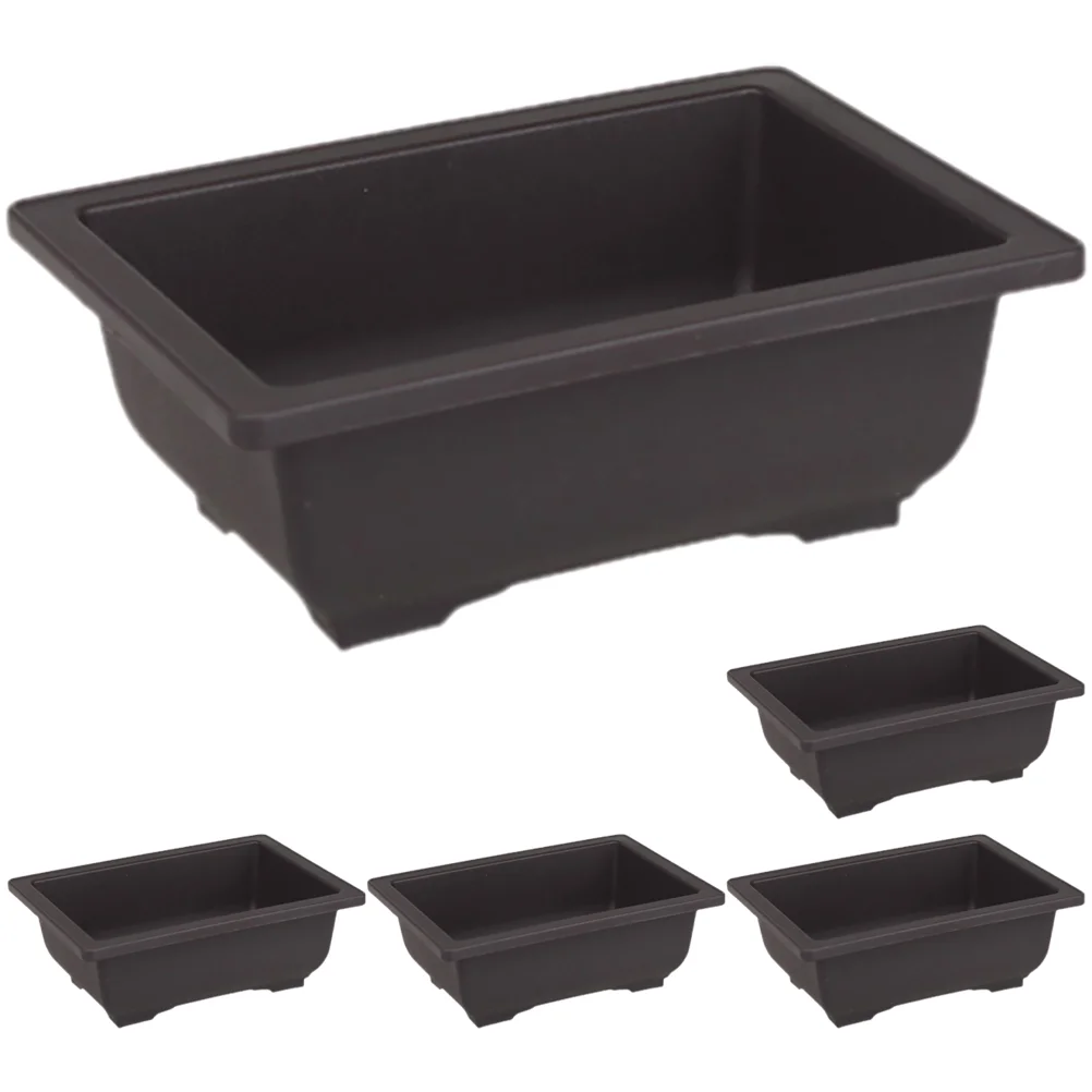 5pcs Rectangular Flowerpots Plastic Bonsai Pots Small No Trays Breathable Decor Garden Balcony Office
5pcs Rectangular Flowerpots Plastic Bonsai Pots Small No Trays Breathable Decor Garden Balcony Office