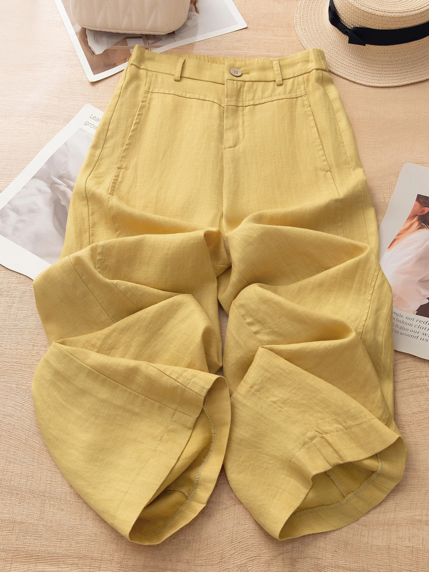 High Waist Straight Leg Pants Women's Summer Thin New Fashion Popular Wide Leg Linen Casual Narrow Version Loose Fit
High Waist Straight Leg Pants Women's Summer Thin New Fashion Popular Wide Leg Linen Casual Narrow Version Loose Fit