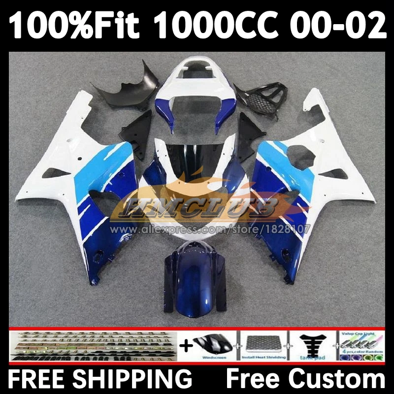 Injection Body For SUZUKI GSXR 1000 blue white GSXR1000 2000 2001 2002 26No.27 GSX-R1000 1000CC GSXR-1000 K2 00 01 02 Fairing
Injection Body For SUZUKI GSXR 1000 blue white GSXR1000 2000 2001 2002 26No.27 GSX-R1000 1000CC GSXR-1000 K2 00 01 02 Fairing