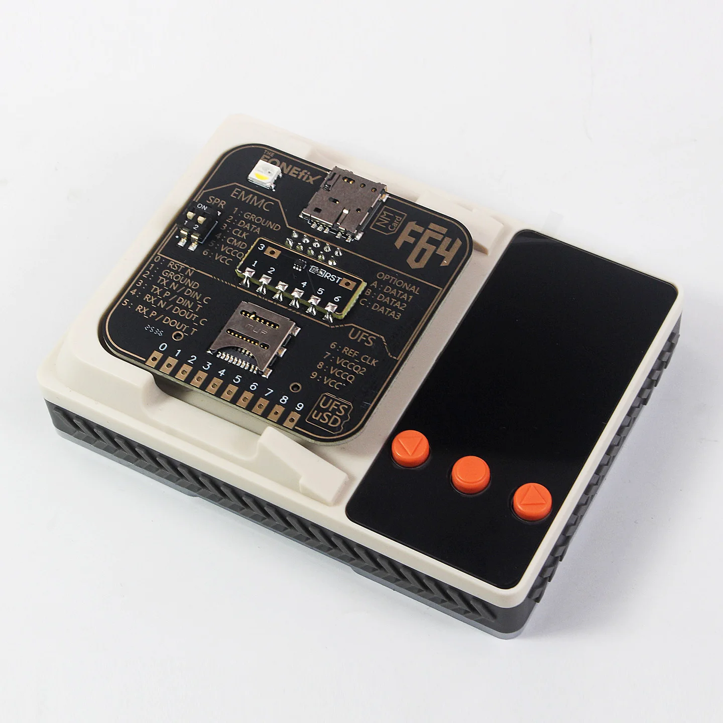 NEW Flash 64 Ultra UFS eMMC Programmer Kit UFS BGA 153 UFS BGA 254 BGA 297 Jtag Adapter- Support UFS 1.0-4.1/eMMC 4.1-5.1
NEW Flash 64 Ultra UFS eMMC Programmer Kit UFS BGA 153 UFS BGA 254 BGA 297 Jtag Adapter- Support UFS 1.0-4.1/eMMC 4.1-5.1