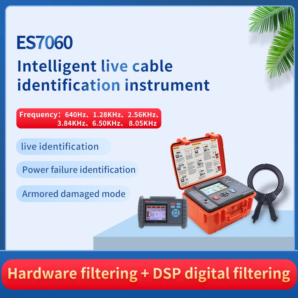 Hot sale ES7060 Live Cable Identification Instrument With Rechargeable Lithium Battery Power Outage Cable Identification made i
Hot sale ES7060 Live Cable Identification Instrument With Rechargeable Lithium Battery Power Outage Cable Identification made i