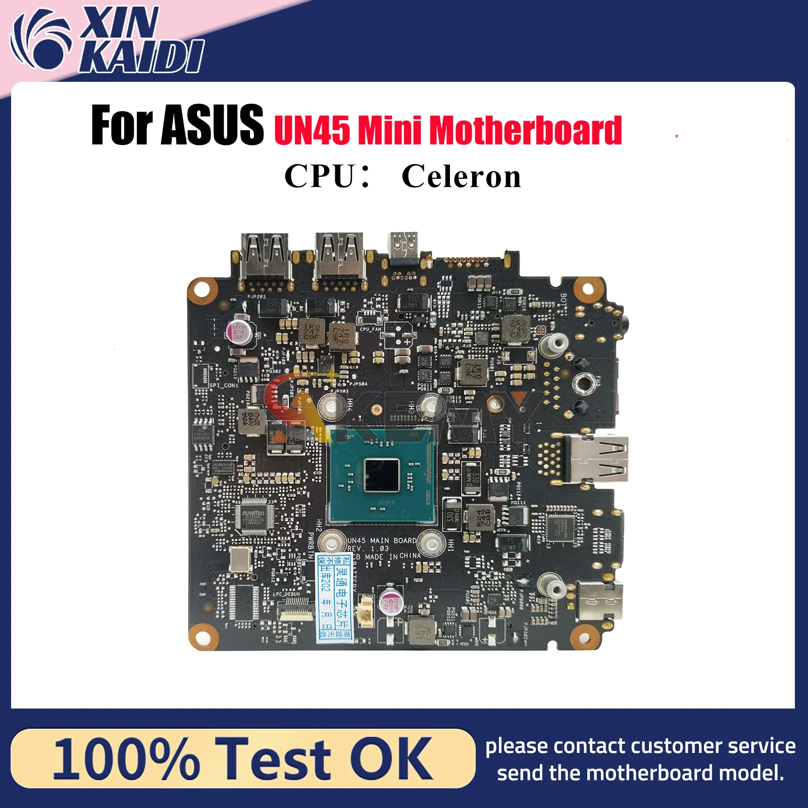 UN45 Laptop Motherboard For ASUS VivoMini UN45 Notebook Mainboard With Celeron CPU 100% tests OK fast shipping High quality
UN45 Laptop Motherboard For ASUS VivoMini UN45 Notebook Mainboard With Celeron CPU 100% tests OK fast shipping High quality