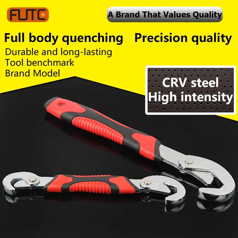 Adjustable Open End Double Wrench Multifunctional Universal Pipeline Wrench Set Manual Hardware Grip Tool Hand Repair Tools
Adjustable Open End Double Wrench Multifunctional Universal Pipeline Wrench Set Manual Hardware Grip Tool Hand Repair Tools
