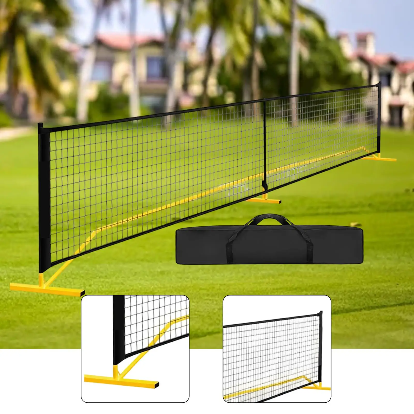 Regulation Size Pickleball Net System Easy Setup Portable Metal Frame with Storage Bag for Backyard Driveway Garage Use
Regulation Size Pickleball Net System Easy Setup Portable Metal Frame with Storage Bag for Backyard Driveway Garage Use