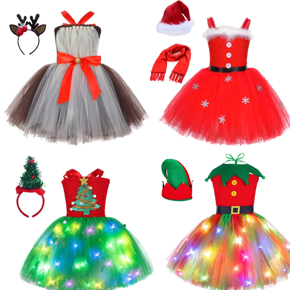Kids Girls Christmas Cosplay Costume Led Tutu Dress Children Clothes Outfits Halloween Carnival Dress-Up Party Role Play Suit
Kids Girls Christmas Cosplay Costume Led Tutu Dress Children Clothes Outfits Halloween Carnival Dress-Up Party Role Play Suit