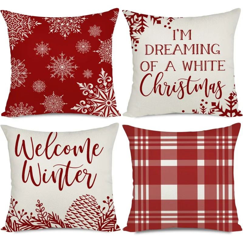 Christmas Pillow Cover 18inx18in Decorative Outdoor Farmhouse Pillowcase for Sofa Decoration
Christmas Pillow Cover 18inx18in Decorative Outdoor Farmhouse Pillowcase for Sofa Decoration