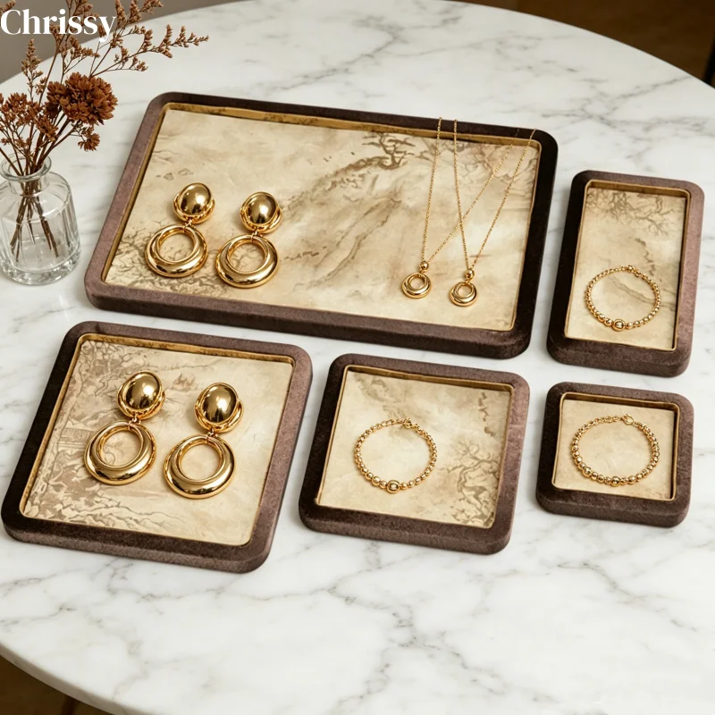 High-End Chinese Embroidery Velvet Edge Jewelry Tray, Bracelet Beads Necklace Counter Appraisal Display Plate
High-End Chinese Embroidery Velvet Edge Jewelry Tray, Bracelet Beads Necklace Counter Appraisal Display Plate