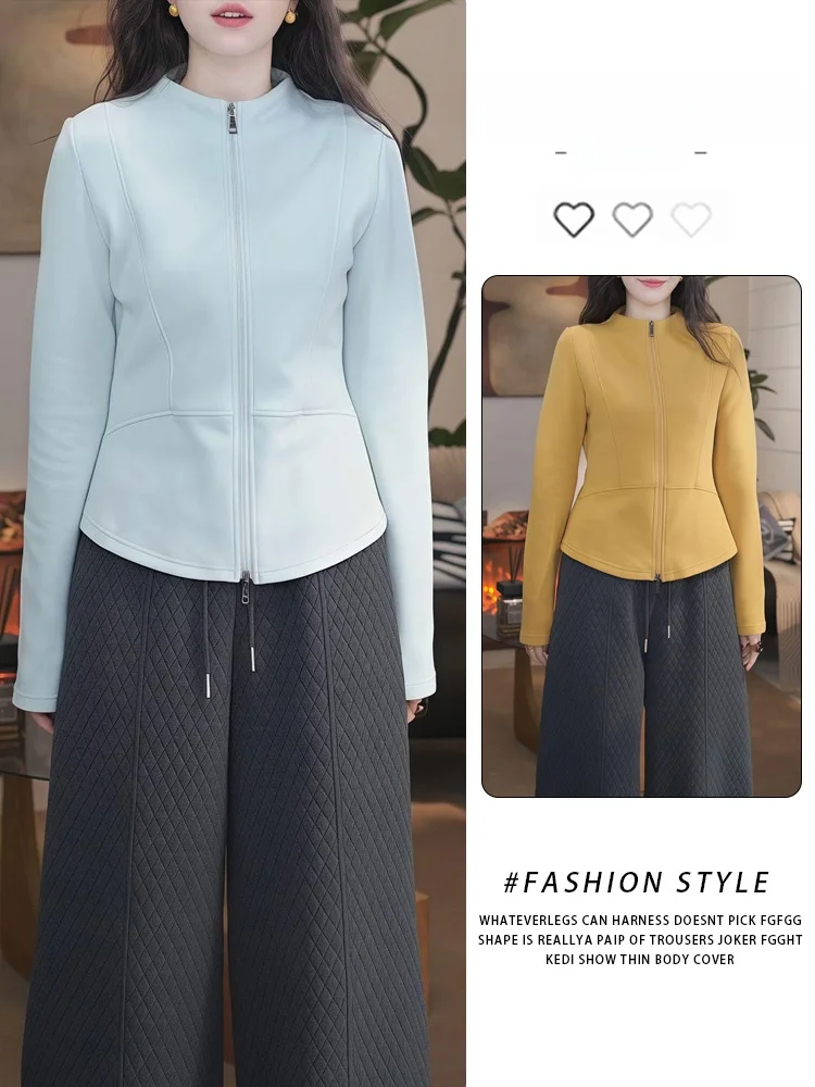 Faionable Zipper Hoodie Casual Stand Collar Thiened Long Sve Women's Sweatirt Sli All-Season Outerwear
Faionable Zipper Hoodie Casual Stand Collar Thiened Long Sve Women's Sweatirt Sli All-Season Outerwear