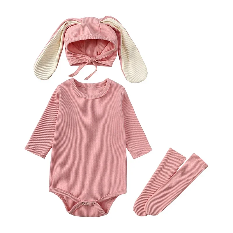 Baby Clothes Spring Jumpsuit Outfit Solid Color Cute Toddler Girl Fashion Romper Kids Rompers Rabbit Hat Stocking Set
Baby Clothes Spring Jumpsuit Outfit Solid Color Cute Toddler Girl Fashion Romper Kids Rompers Rabbit Hat Stocking Set