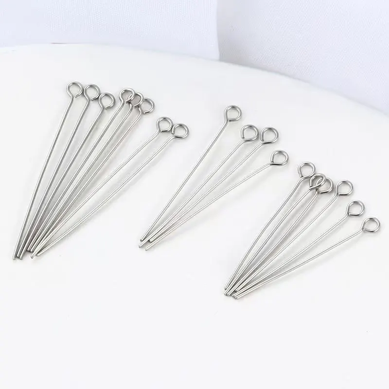 100pcs Stainless steel Eye Head Pins Metal Eye Pins For Jewelry Making Findings Diy Earrings Pendant Jewelry Pins Accessories
100pcs Stainless steel Eye Head Pins Metal Eye Pins For Jewelry Making Findings Diy Earrings Pendant Jewelry Pins Accessories