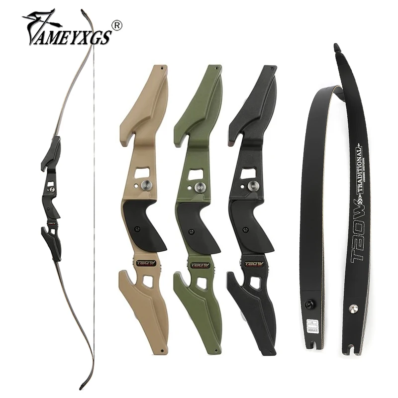 62Inch ILF Recurve Bow 25-60lbs Gordon&Bamboo Laminated Limbs 19" Bow Riser for Right Hand Archery Shooting Hunting Bow
62Inch ILF Recurve Bow 25-60lbs Gordon&Bamboo Laminated Limbs 19" Bow Riser for Right Hand Archery Shooting Hunting Bow