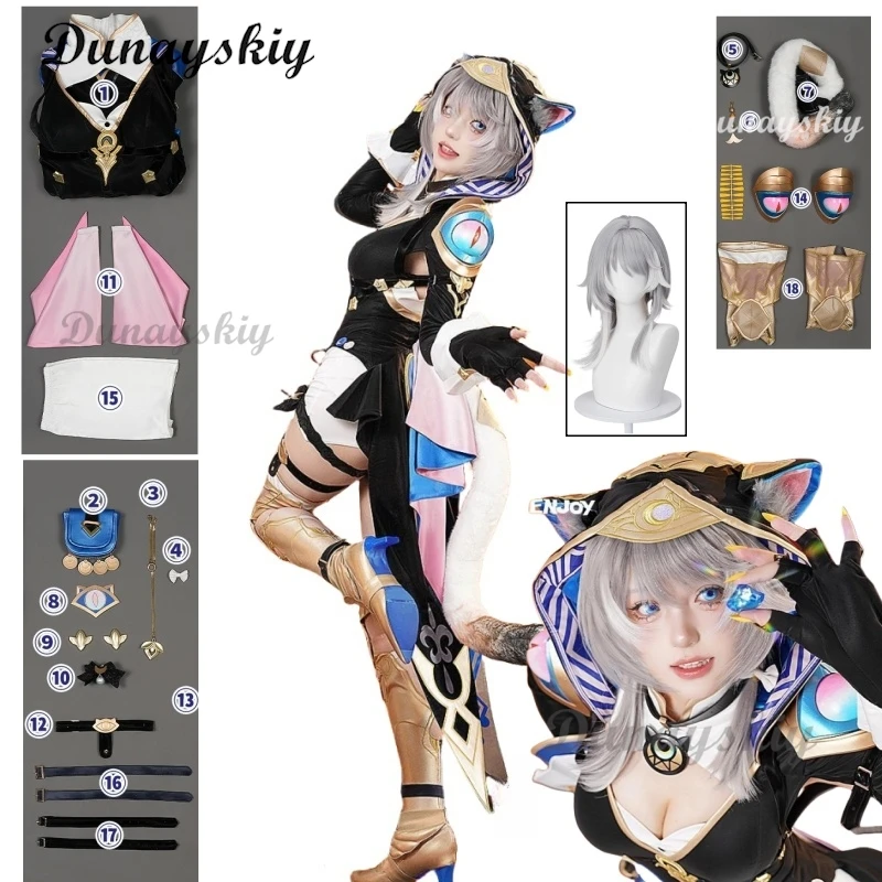 Game Honkai Star Rail Cipher Cosplay Costume Wig Nihility Cifera Cosplay Outfit Ciphera Cífer Cos For Hallowmas Party Women Girl
Game Honkai Star Rail Cipher Cosplay Costume Wig Nihility Cifera Cosplay Outfit Ciphera Cífer Cos For Hallowmas Party Women Girl