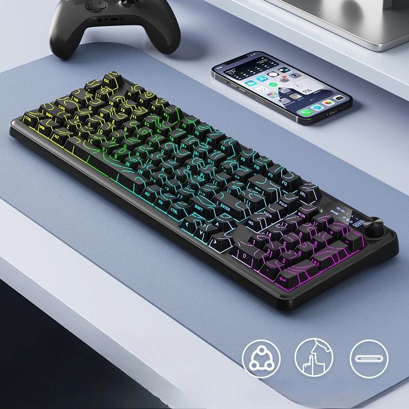 BOW Office Keyboard Backlit for PC Computer , Wire and Wireless Keyboard Game with RGB Light Best for Computer PC USB Port
BOW Office Keyboard Backlit for PC Computer , Wire and Wireless Keyboard Game with RGB Light Best for Computer PC USB Port