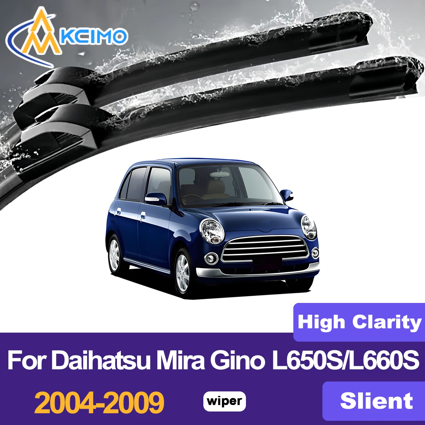 KCIMO 2PCS Front Windshield Wiper Blades For Daihatsu Mira Gino L650S/L660S 2004-2009, All Weather Quality Car Accessories Wiper
KCIMO 2PCS Front Windshield Wiper Blades For Daihatsu Mira Gino L650S/L660S 2004-2009, All Weather Quality Car Accessories Wiper