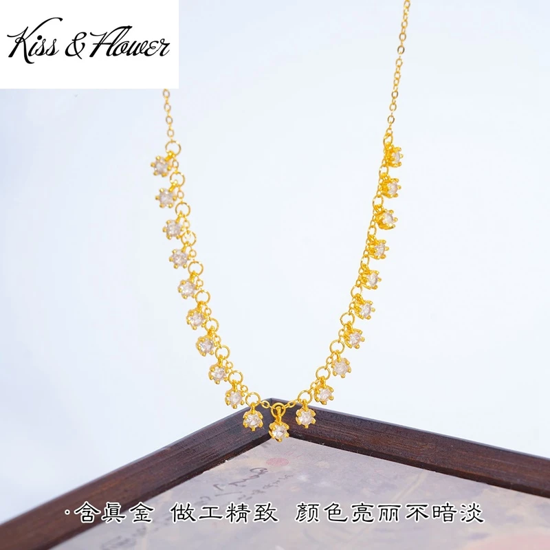 KISS&FLOWER 24KT Gold Luxury Necklace+Earrings+Ring For Women Wedding Party Birthday Christmas Bride Mother Girl Lady Gift JS111
KISS&FLOWER 24KT Gold Luxury Necklace+Earrings+Ring For Women Wedding Party Birthday Christmas Bride Mother Girl Lady Gift JS111