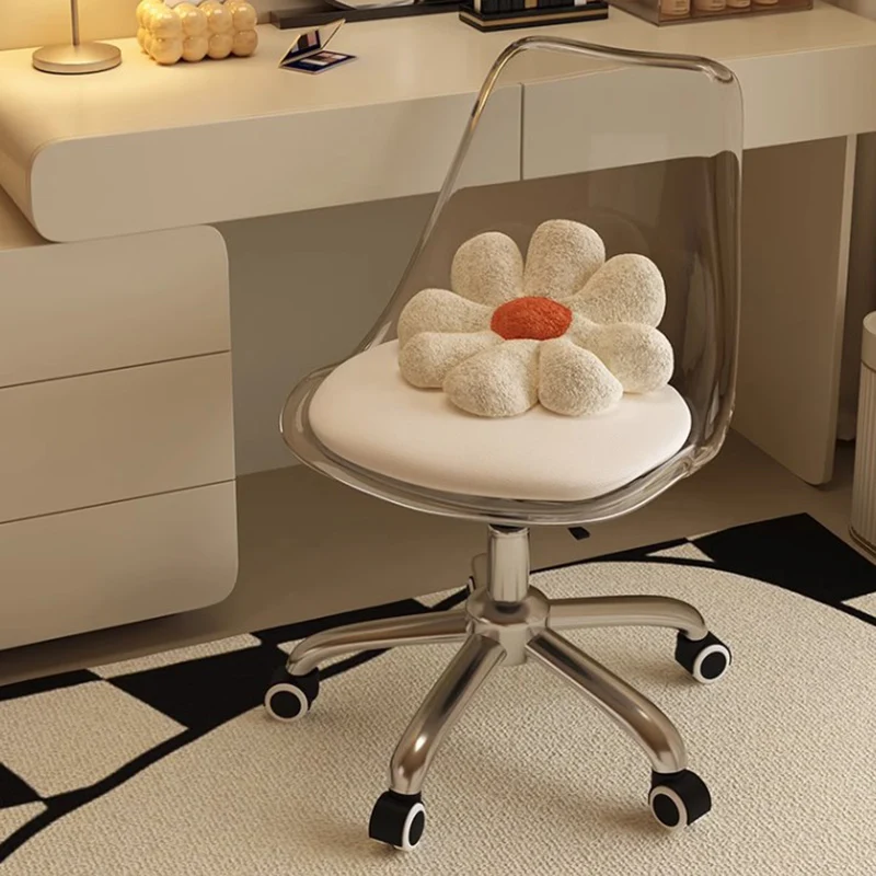 Minimalist Girl Room Makeup Stool High End Luxury Steel Transparent Makeup Stool White Mobile Taburete Redondo Nordic Furniture
Minimalist Girl Room Makeup Stool High End Luxury Steel Transparent Makeup Stool White Mobile Taburete Redondo Nordic Furniture